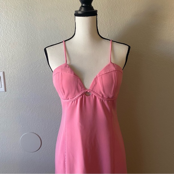 Bardot Pink Midi Dress - Picture 6 of 13